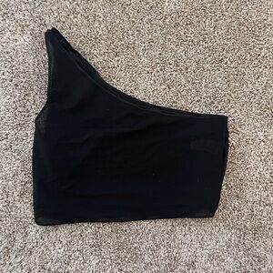 alo sheer asymmetrical tank